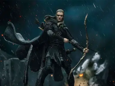 Statue the lord of rings legolas unleashed 1/10